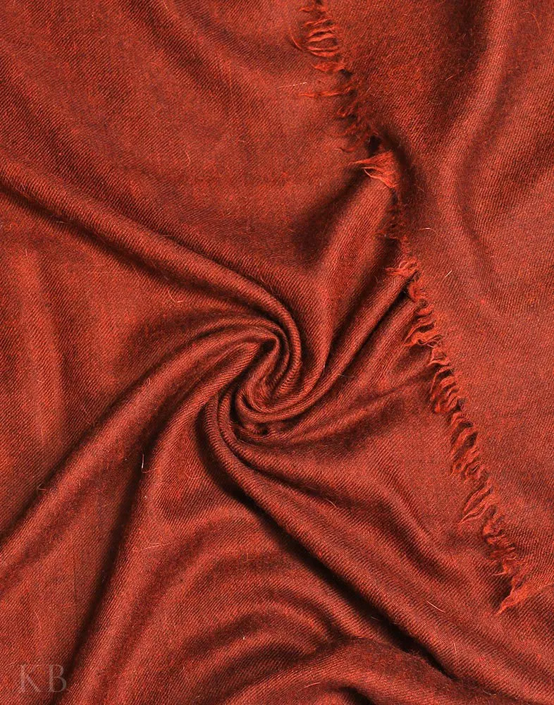 Pecan Brown Plain Cashmere Pashmina Shawl