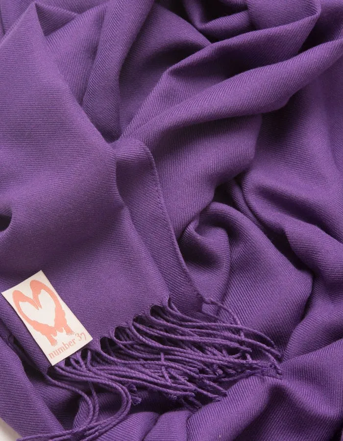 Purple Wedding Pashmina