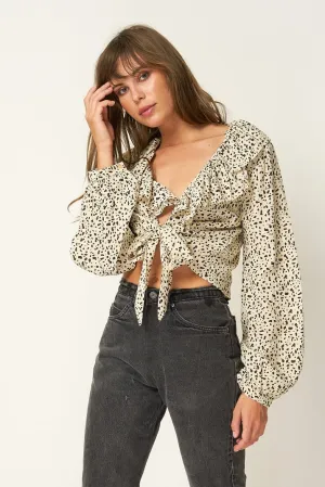 Rue Stiic CADENCE RUFFLE TIE TOP BELLAGIO