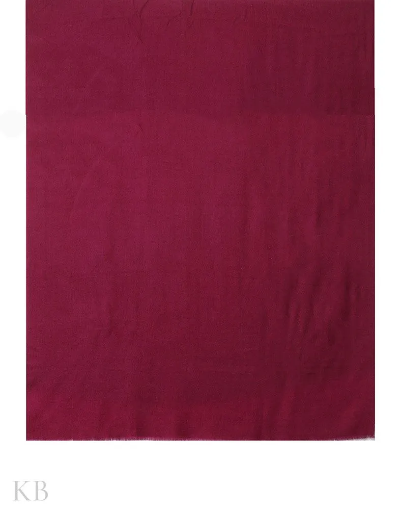 Sangria Purple Plain Cashmere Pashmina Shawl