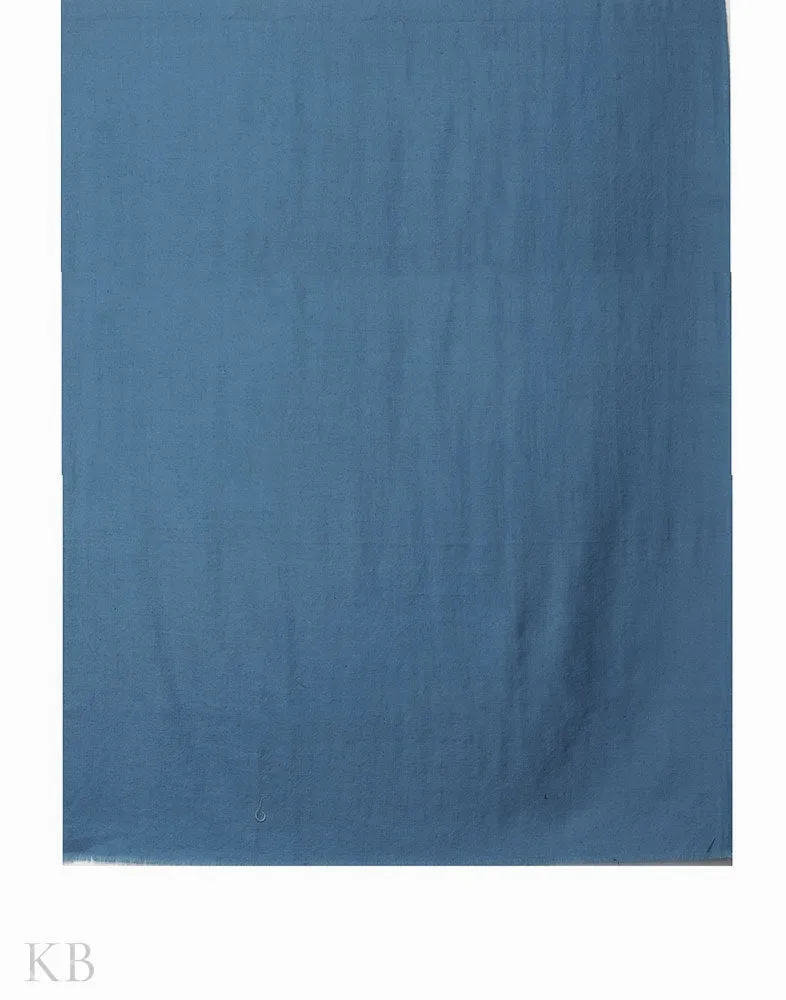 Sapphire Blue Solid Cashmere Pashmina Shawl