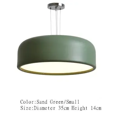 Scandinavian Pendant Lamp Hanging Dual-purpose Lamps Post-modern Minimalist Bedroom Dining Room Study Fashion LED Iron Acrylic