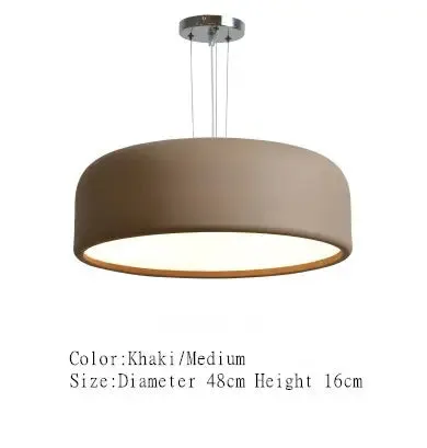 Scandinavian Pendant Lamp Hanging Dual-purpose Lamps Post-modern Minimalist Bedroom Dining Room Study Fashion LED Iron Acrylic