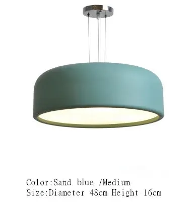 Scandinavian Pendant Lamp Hanging Dual-purpose Lamps Post-modern Minimalist Bedroom Dining Room Study Fashion LED Iron Acrylic