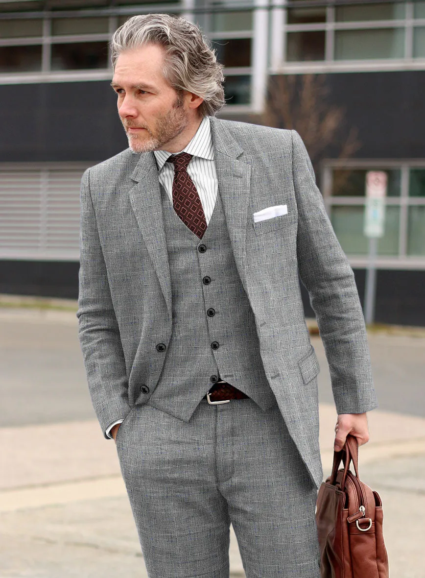 Solbiati Gray Glen Linen Jacket