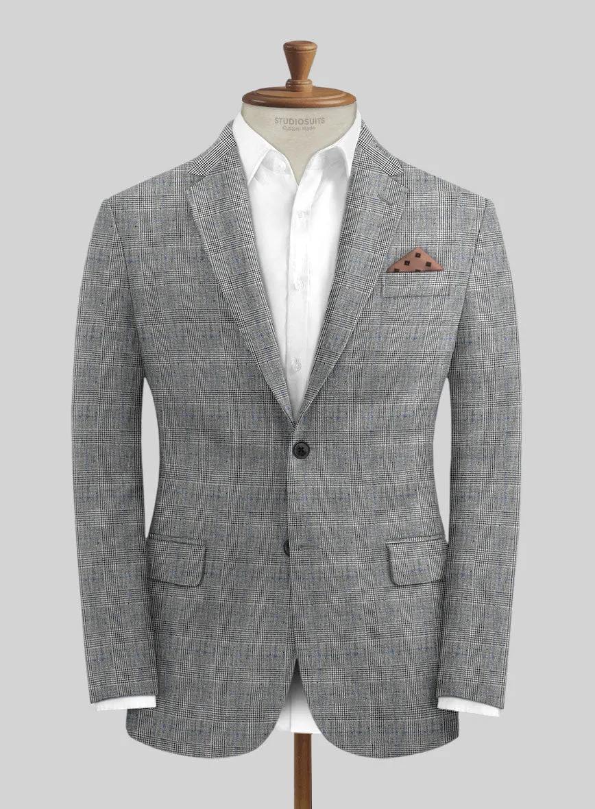 Solbiati Gray Glen Linen Jacket