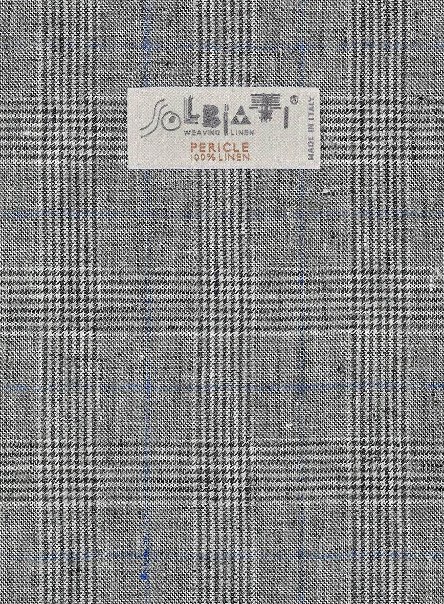 Solbiati Gray Glen Linen Jacket