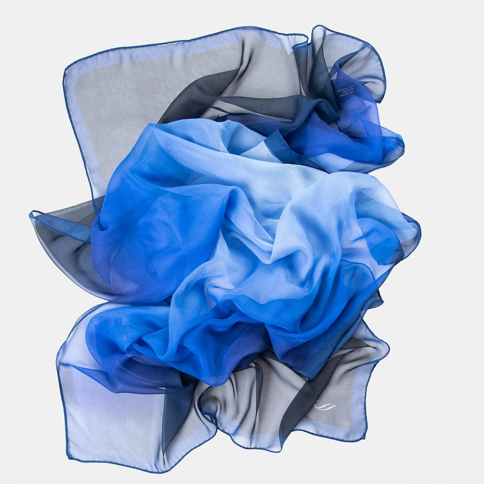 Sophia - Silk Scarf/Shawl - Cobalt Blue
