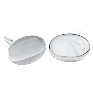 Sterling Silver Oval Cufflinks