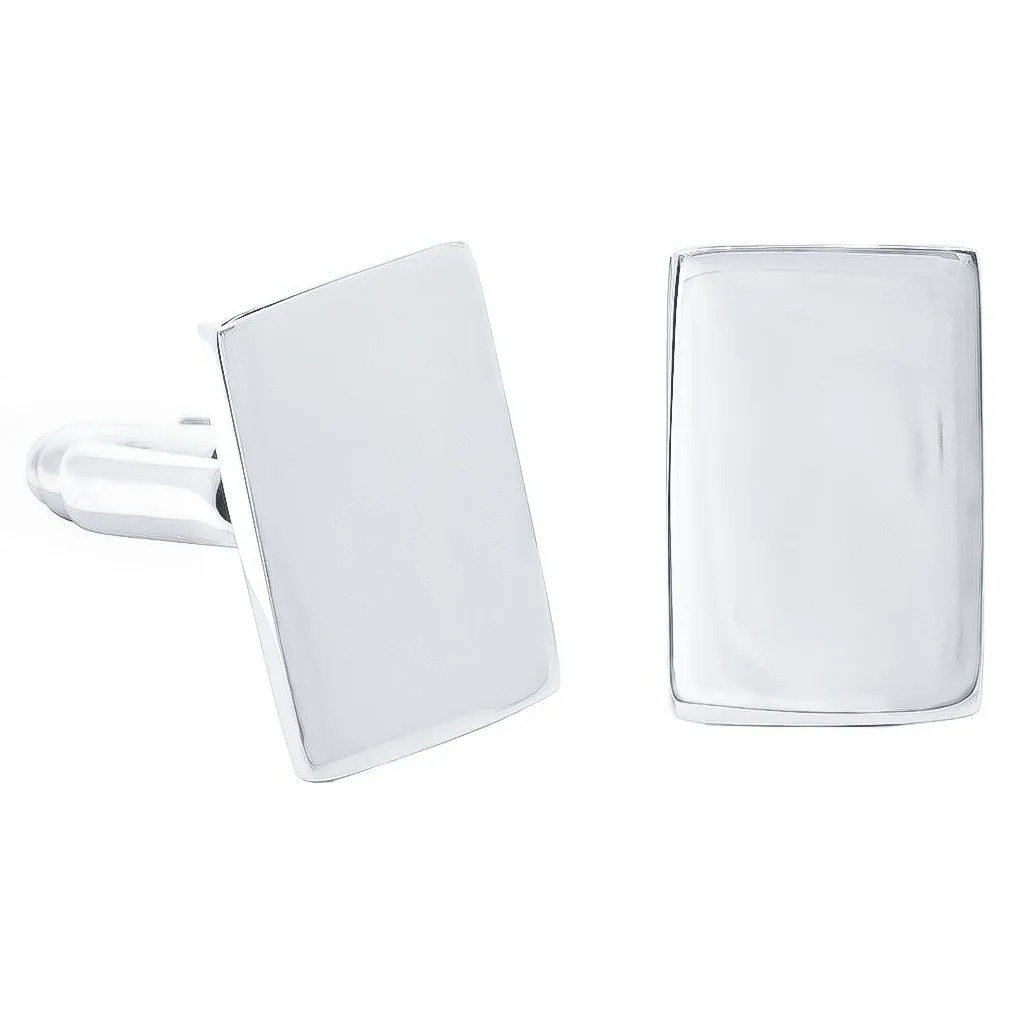 Sterling Silver Rectangular Cufflinks
