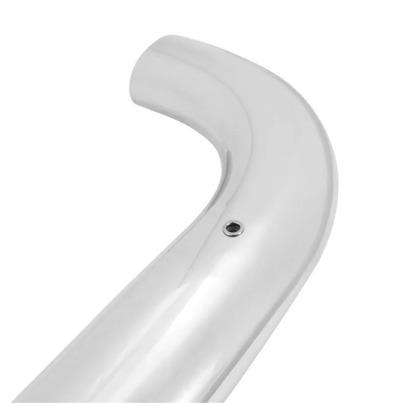 Westin Platinum 4 in Oval Bent Step Bars - Polished Stainless - Crew Cab - GM Fullsize Truck 1999-2014 - Pair