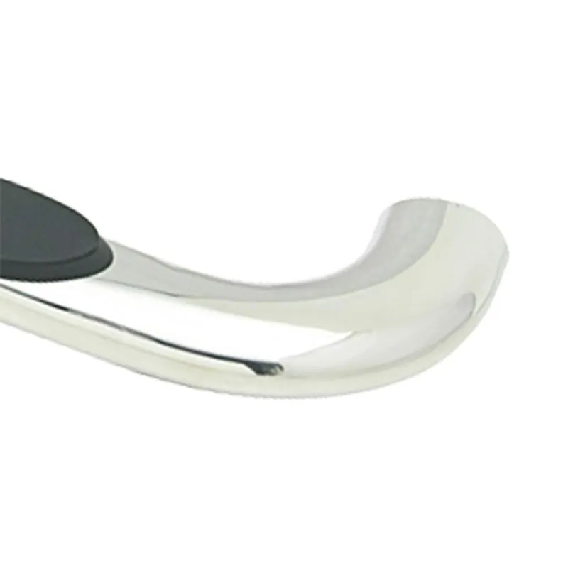 Westin Platinum 4 in Oval Bent Step Bars - Polished Stainless - Crew Cab - GM Fullsize Truck 1999-2014 - Pair