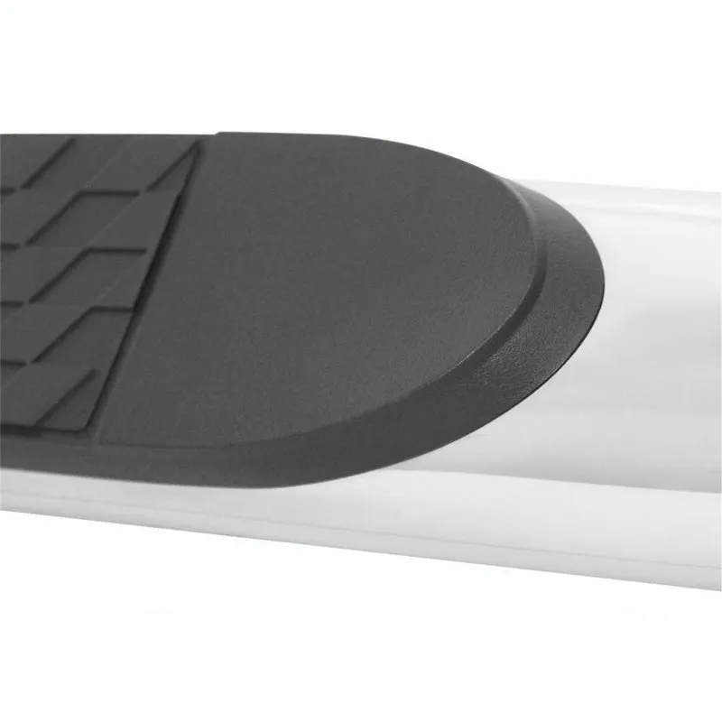 Westin Platinum 4 in Oval Bent Step Bars - Polished Stainless - Extended Cab - GM Fullsize Truck 1999-2014 - Pair